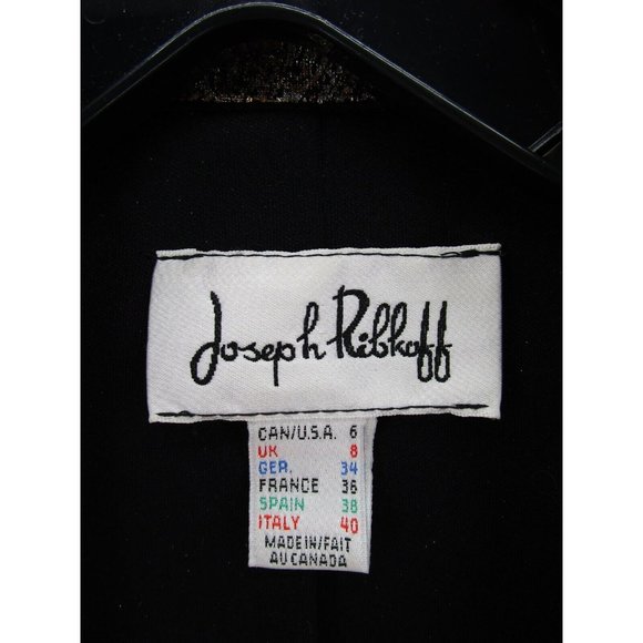 Joseph Ribkoff Jacket 6 Blazer Coat Snake Skin Career Shiny 1 Button - Picture 8 of 10